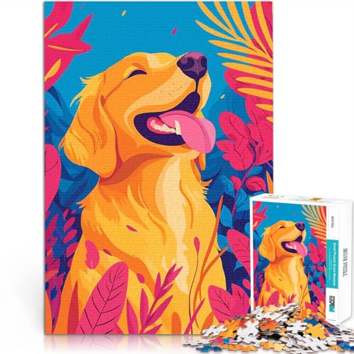 Puzzle für Erwachsene, 1000 Teile Quizspiel Golden Retriever in der Naturblüte, minimalistische Kunst Geburtstagsgeschenk38x26cm Puzzle für Erwachsene, 1000 Teile Quizspiel Golden Retriever in der Naturblüte, minimalistische Kunst Geburtstagsgeschenk38x26cm von AITEXI