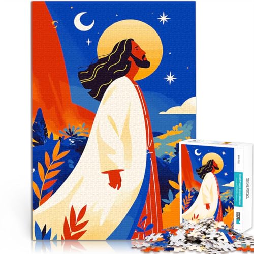 Puzzle für Erwachsene, 1000 Teile Quizspiel Inspirierende Jesus Christus Illustration Minimalistische Kunst Geburtstagsgeschenk52x38cm Puzzle für Erwachsene, 1000 Teile Quizspiel Inspirierende Jesus Christus Illustration Minimalistische Kunst Geburtstagsgeschenk52x38cm von AITEXI