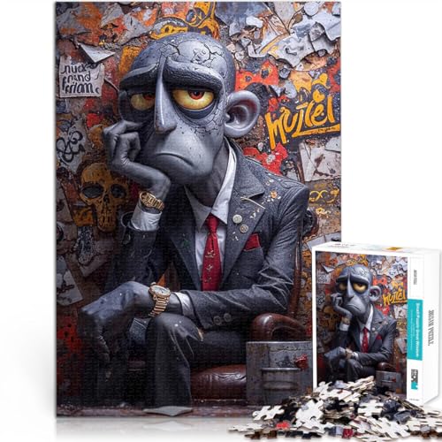 Puzzle für Erwachsene, 1000 Teile Quizspiel Trauriger Cartoon-Mann im Anzug Lustige Aktivitäten für zu Hause, Geburtstagsgeschenk, Reisegeschenk,52x38cm Puzzle für Erwachsene, 1000 Teile Quizspiel Trauriger Cartoon-Mann im Anzug Lustige Aktivitäten für zu Hause, Geburtstagsgeschenk, Reisegeschenk,52x38cm von AITEXI