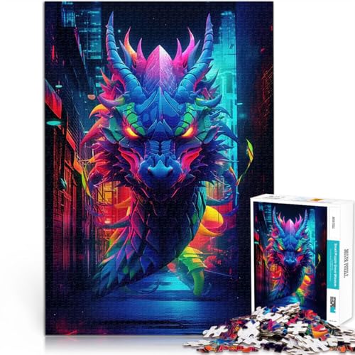 Puzzle für Erwachsene, 1000 Teile Trainieren Sie Ihr Gehirn und Ihre Hände Drache Neon Zwanzig Künstlersammlung, Bildende Kunst75x50cm Puzzle für Erwachsene, 1000 Teile Trainieren Sie Ihr Gehirn und Ihre Hände Drache Neon Zwanzig Künstlersammlung, Bildende Kunst75x50cm von AITEXI