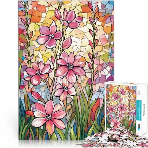 Puzzle für Erwachsene, 1000 Teile für Lernspiel-Herausforderungsspielzeug Buntglasblumen Geburtstagsgeschenk, Geschenke75x50cm Puzzle für Erwachsene, 1000 Teile für Lernspiel-Herausforderungsspielzeug Buntglasblumen Geburtstagsgeschenk, Geschenke75x50cm von AITEXI