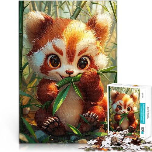 Puzzle für Erwachsene, 1000 Teile für Lernspiel-Herausforderungsspielzeug Süßer Roter Panda, der Bambus isst Wohnkunstdekor70x100cm Puzzle für Erwachsene, 1000 Teile für Lernspiel-Herausforderungsspielzeug Süßer Roter Panda, der Bambus isst Wohnkunstdekor70x100cm von AITEXI