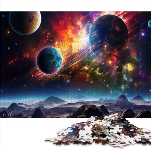 Puzzle für Erwachsene, 300 Teile, buntes Universum, Holzpuzzle für Erwachsene und Kinder, Geschenkidee, schwierig und herausfordernd, 300 Teile (40 x 28 cm) von AITEXI