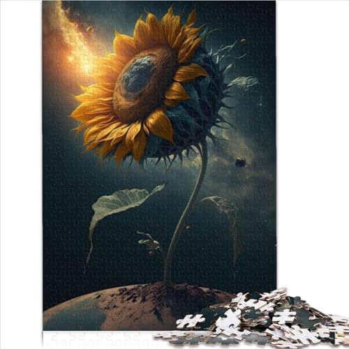 Puzzle für Erwachsene, Puzzle-Universum, Sonnenblume, 1000 Teile, Puzzle für Erwachsene und Kinder ab 12 Jahren, Lernspielzeug (26 x 38 cm) von AITEXI
