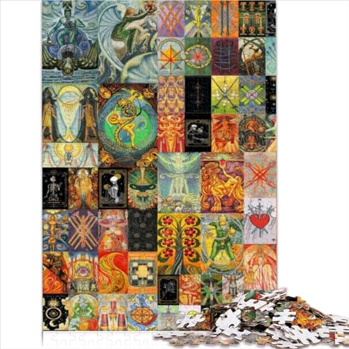 Puzzle für Erwachsene, Tarot-Kunst-Puzzle, 300 Teile, für Erwachsene und Kinder, Holzpuzzle für Erwachsene und Kinder ab 12 Jahren, auffälliges Design (40 x 28 cm) von AITEXI