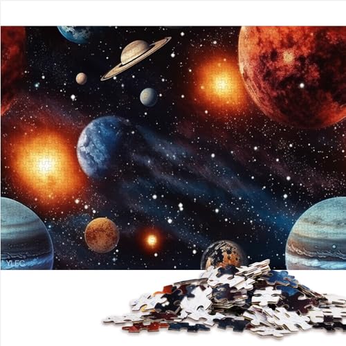 Puzzle für Erwachsene, buntes Universum, 1000 Teile, Holzpuzzle für Erwachsene und Kinder ab 10 Jahren, herausforderndes, schwieriges Puzzle, 1000 Teile (50 x 75 cm) von AITEXI