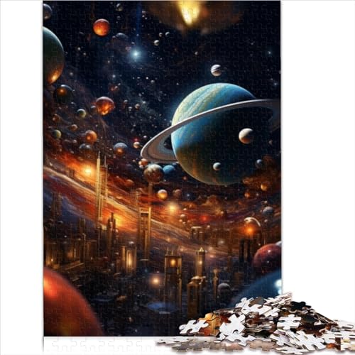 Puzzle für Erwachsene, buntes Universum, 1000-teiliges Puzzle, Papppuzzles für Erwachsene und Kinder ab 10 Jahren, Familien-Aktivitäts-Puzzles, 1000 Teile (26 x 38 cm) von AITEXI