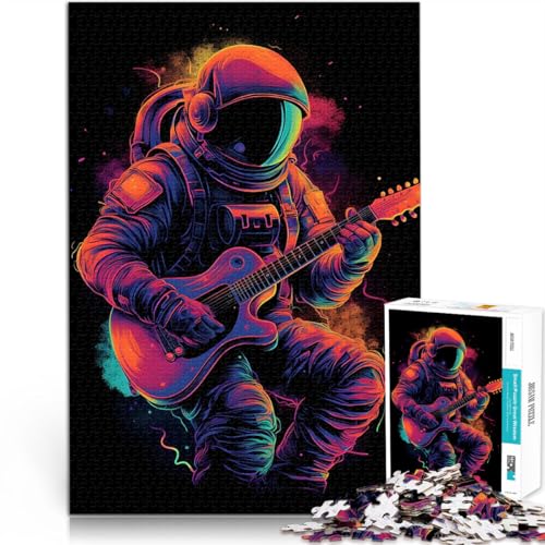 Puzzle für Erwachsene 1000 Teile Anspruchsvolles Spiel und Familienspaß Astronaut spielt Gitarre Geburtstagsgeschenk, Geschenke52x38cm Puzzle für Erwachsene 1000 Teile Anspruchsvolles Spiel und Familienspaß Astronaut spielt Gitarre Geburtstagsgeschenk, Geschenke52x38cm von AITEXI