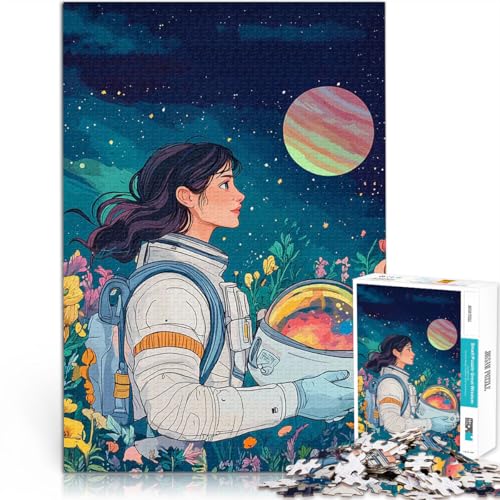 Puzzle für Erwachsene 1000 Teile Anspruchsvolles Spiel und Familienspaß Astronautenfeld Geeignet für die Schreibtischdekoration75x50cm von AITEXI