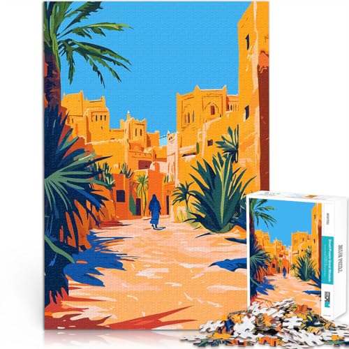 Puzzle für Erwachsene 2000 Teile Denkspiel Marokko Wüstenstadt Minimalistische Kunst Geburtstagsgeschenk, Geschenke70x100cm Puzzle für Erwachsene 2000 Teile Denkspiel Marokko Wüstenstadt Minimalistische Kunst Geburtstagsgeschenk, Geschenke70x100cm von AITEXI