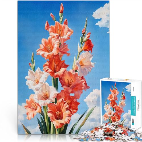 Puzzle für Erwachsene 1000 Teile Familienspiel zum Stressabbau, schwierige Herausforderung Blüte in Gladiolen Für Paare geeignet52x38cm Puzzle für Erwachsene 1000 Teile Familienspiel zum Stressabbau, schwierige Herausforderung Blüte in Gladiolen Für Paare geeignet52x38cm von AITEXI