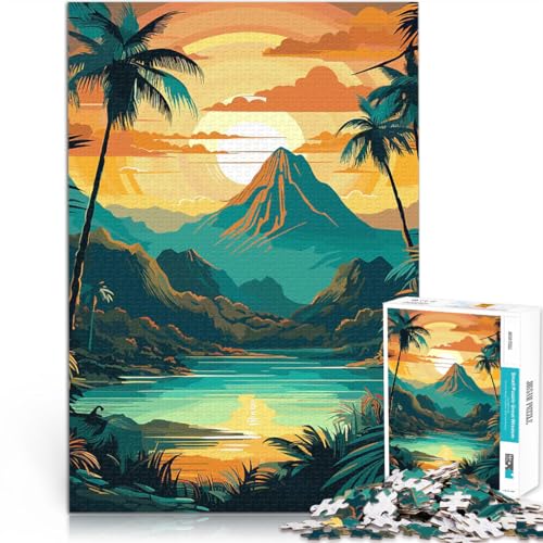 Puzzle für Erwachsene 1000 Teile Für Familienspaß Regenwald Berg Sonnenuntergang eignet ganze Familie52x38cm Puzzle für Erwachsene 1000 Teile Für Familienspaß Regenwald Berg Sonnenuntergang eignet ganze Familie52x38cm von AITEXI
