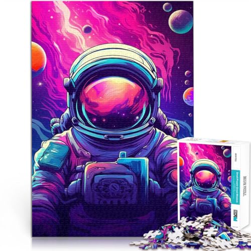 Puzzle für Erwachsene 1000 Teile Geschenke zum Suchbegriff: Herausfordernde Spiele Weltraumastronaut Geschenkideen75x50cm von AITEXI
