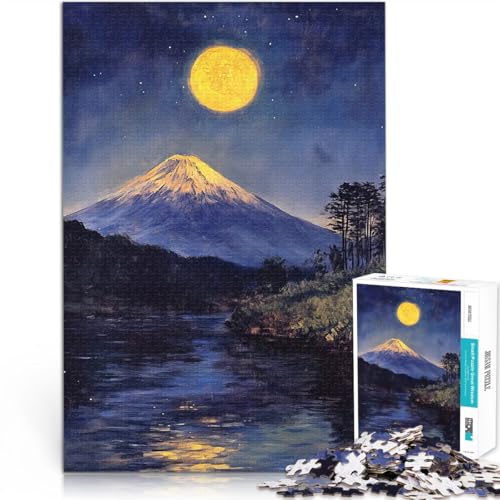 Puzzle für Erwachsene 1000 Teile Handgeschwindigkeitswettbewerb Berg Fuji Nachtszene Geeignet für die Schreibtischdekoration75x50cm Puzzle für Erwachsene 1000 Teile Handgeschwindigkeitswettbewerb Berg Fuji Nachtszene Geeignet für die Schreibtischdekoration75x50cm von AITEXI