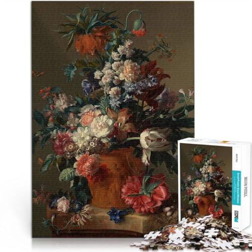 Puzzle für Erwachsene 1000 Teile Herausforderndes Spiel Blumenstillleben denn eignet ganze Familie75x50cm von AITEXI