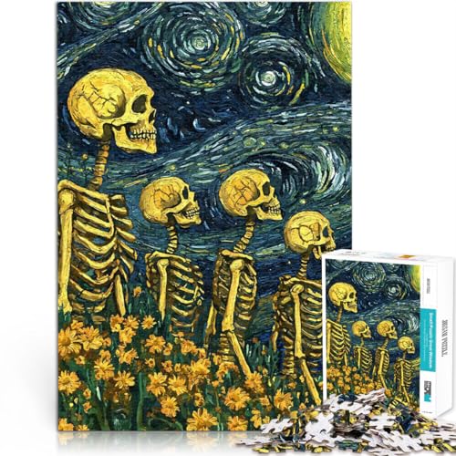 Puzzle für Erwachsene 1000 Teile Herausforderndes Spielspielzeug Skelette Sternennacht Angebot als Geschenk für die ganze Familie70x100cm Puzzle für Erwachsene 1000 Teile Herausforderndes Spielspielzeug Skelette Sternennacht Angebot als Geschenk für die ganze Familie70x100cm von AITEXI