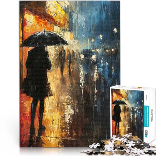 Puzzle für Erwachsene 1000 Teile Intellektuelles Spiel Nachtschirmkunst denn eignet ganze Familie52x38cm von AITEXI