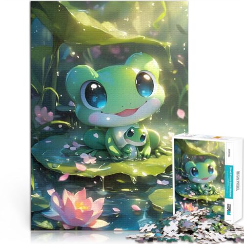 Puzzle für Erwachsene 1000 Teile Lernspiele DIY Spielzeug Süßer Froschfamilien-Anime Künstlersammlung, Bildende Kunst38x26cm Puzzle für Erwachsene 1000 Teile Lernspiele DIY Spielzeug Süßer Froschfamilien-Anime Künstlersammlung, Bildende Kunst38x26cm von AITEXI