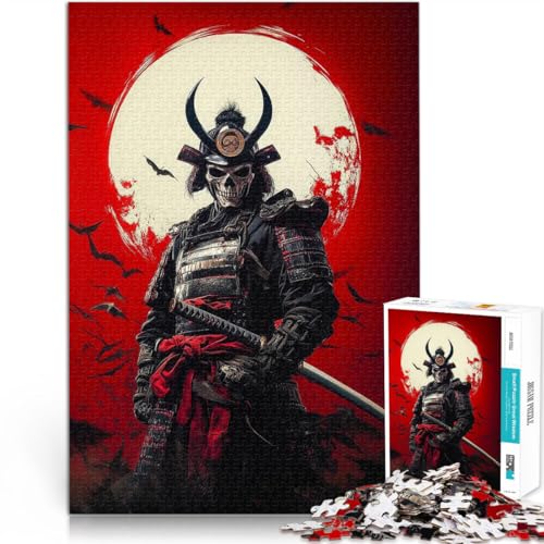 Puzzle für Erwachsene 1000 Teile Lernspiele Heimdekoration Samurai-Totenkopfkrieger Geschenke für Freunde und Familie38x26cm Puzzle für Erwachsene 1000 Teile Lernspiele Heimdekoration Samurai-Totenkopfkrieger Geschenke für Freunde und Familie38x26cm von AITEXI