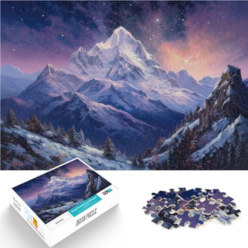 Puzzle für Erwachsene 1000 Teile Quizspiel Berg mit einem wunderschönen Nachthimmel Tolle Geschenke und Spielzeuge75x50cm Puzzle für Erwachsene 1000 Teile Quizspiel Berg mit einem wunderschönen Nachthimmel Tolle Geschenke und Spielzeuge75x50cm von AITEXI