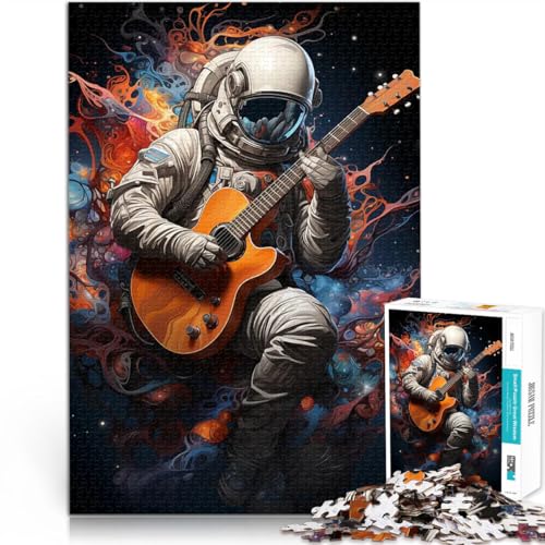Puzzle für Erwachsene 2000 Teile Spielspielzeug Astronaut spielt Gitarre Geeignet für die Schreibtischdekoration70x100cm von AITEXI