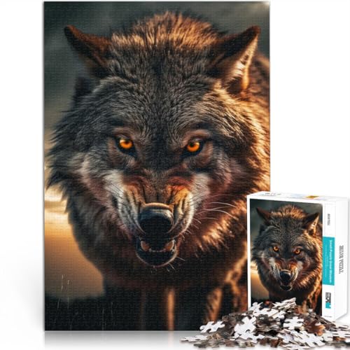 Puzzle für Erwachsene 1000 Teile Staycation: Zeit totschlagen Wilder Wolf in freier Wildbahn Angebot als Geschenk für die ganze Familie52x38cm Puzzle für Erwachsene 1000 Teile Staycation: Zeit totschlagen Wilder Wolf in freier Wildbahn Angebot als Geschenk für die ganze Familie52x38cm von AITEXI