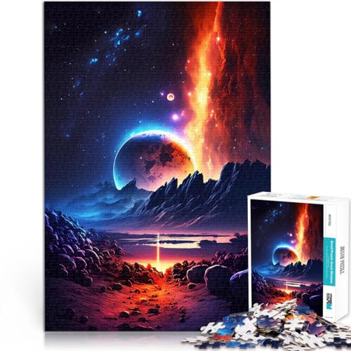 Puzzle für Erwachsene 1000 Teile Stressabbau-Spielzeug Rand der Galaxienlandschaft Geeignet für die Schreibtischdekoration52x38cm von AITEXI