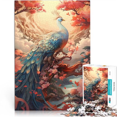 Puzzle für Erwachsene 1000 Teile Trainieren Sie Ihr Gehirn und Ihre Hände Pfau auf dem AST Die Liebe zwischen Paaren stärken75x50cm Puzzle für Erwachsene 1000 Teile Trainieren Sie Ihr Gehirn und Ihre Hände Pfau auf dem AST Die Liebe zwischen Paaren stärken75x50cm von AITEXI