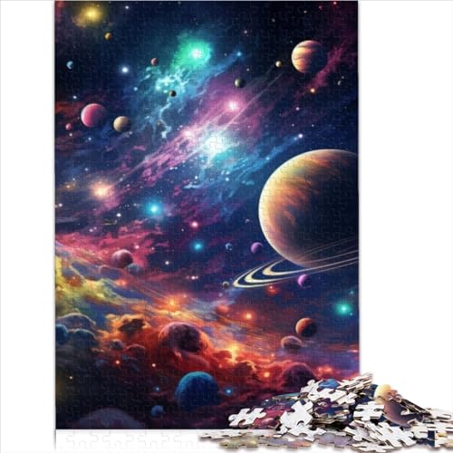 Puzzle für Erwachsene buntes Universum-Puzzle | Puzzles 300 Teile für Erwachsene, Holzpuzzles für Erwachsene und Kinder ab 10 Jahren, lustige Puzzlespiele (40 x 28 cm) von AITEXI