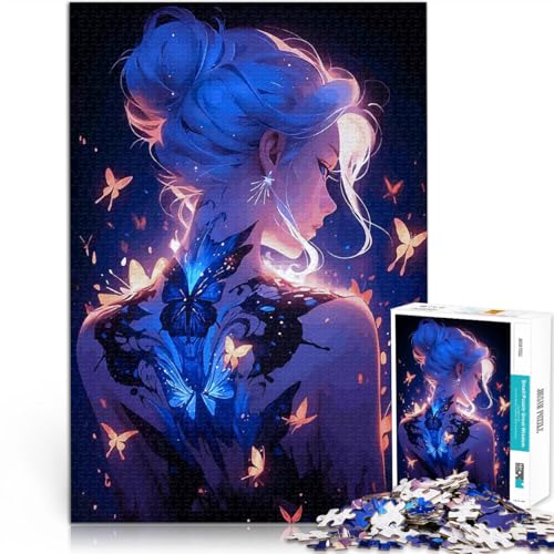 Puzzle für Erwachsene mit 2000 Teilen Denkspiel Anime-Mädchen mit Schmetterlingstattoo Geeignet für die Schreibtischdekoration70x100cm Puzzle für Erwachsene mit 2000 Teilen Denkspiel Anime-Mädchen mit Schmetterlingstattoo Geeignet für die Schreibtischdekoration70x100cm von AITEXI