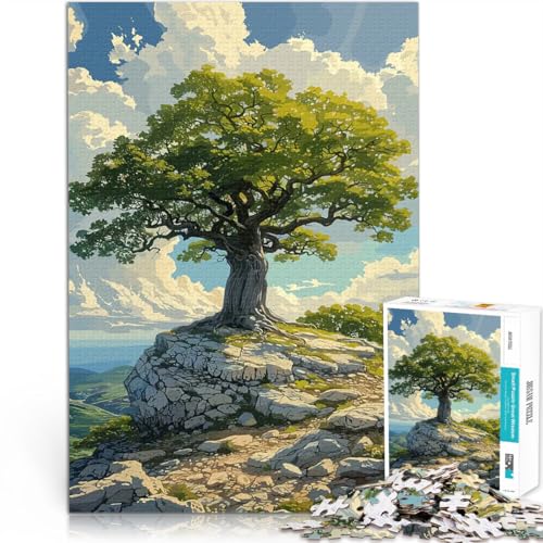 Puzzle für Erwachsene mit 1000 Teilen Denkspiel Einsamer Baum auf Einer Klippe Lustige Aktivitäten für zu Hause, Geburtstagsgeschenk, Reisegeschenk,75x50cm Puzzle für Erwachsene mit 1000 Teilen Denkspiel Einsamer Baum auf Einer Klippe Lustige Aktivitäten für zu Hause, Geburtstagsgeschenk, Reisegeschenk,75x50cm von AITEXI