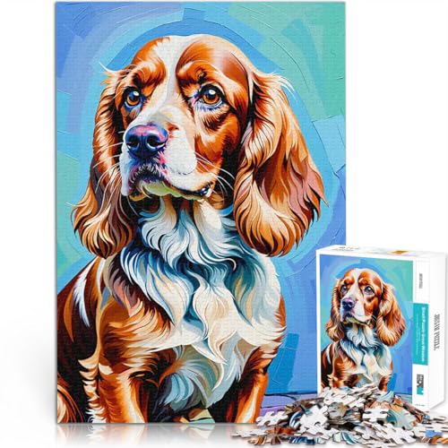 Puzzle für Erwachsene mit 1000 Teilen Denkspiel Englischer Cocker Spaniel Porträtmalerei Wunschliste mit dem Weihnachtsmann75x50cm Puzzle für Erwachsene mit 1000 Teilen Denkspiel Englischer Cocker Spaniel Porträtmalerei Wunschliste mit dem Weihnachtsmann75x50cm von AITEXI
