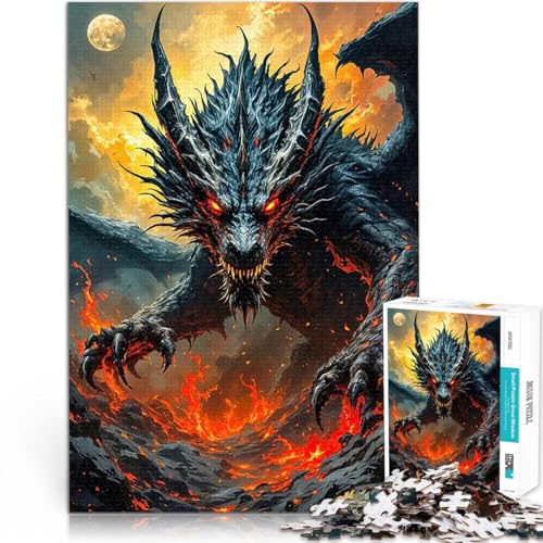 Puzzle für Erwachsene mit 1000 Teilen Denkspiel Ölgemälde „Feuriger Drache“ Jedes Stück ist einzigartig – Anspruchsvolles Familienspiel52x38cm Puzzle für Erwachsene mit 1000 Teilen Denkspiel Ölgemälde „Feuriger Drache“ Jedes Stück ist einzigartig – Anspruchsvolles Familienspiel52x38cm von AITEXI
