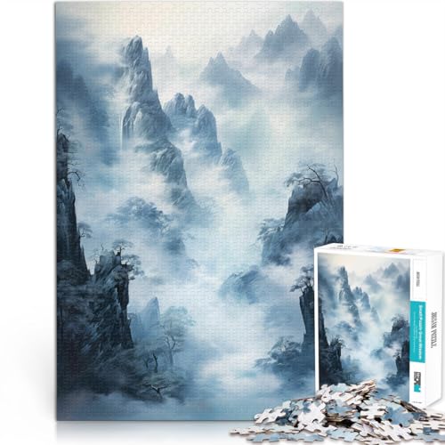 Puzzle für Erwachsene mit 1000 Teilen Denksportaufgabe für Berge Kunst denn eignet ganze Familie52x38cm Puzzle für Erwachsene mit 1000 Teilen Denksportaufgabe für Berge Kunst denn eignet ganze Familie52x38cm von AITEXI