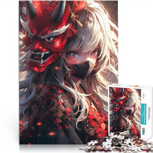 Puzzle für Erwachsene mit 2000 Teilen Handgeschwindigkeitswettbewerb Süßer Dämonensamurai Geschenke für Freunde und Familie70x100cm von AITEXI