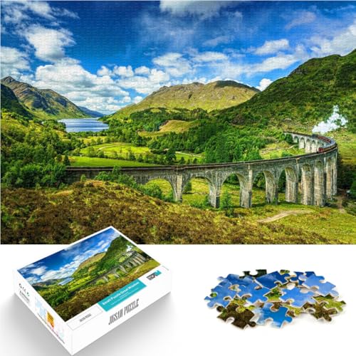 Puzzle für Erwachsene mit 1000 Teilen Herausforderndes Spiel Schottland UK Reise Natur Geburtstagsgeschenk, Geschenke75x50cm Puzzle für Erwachsene mit 1000 Teilen Herausforderndes Spiel Schottland UK Reise Natur Geburtstagsgeschenk, Geschenke75x50cm von AITEXI