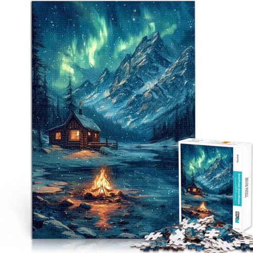 Puzzle für Erwachsene mit 1000 Teilen Herausforderndes Spiel nordische Naturmalerei Geburtstagsgeschenk, Geschenke75x50cm von AITEXI