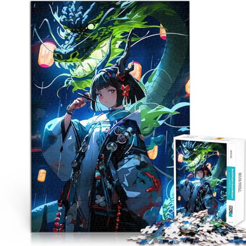 Puzzle für Erwachsene mit 1000 Teilen Intellektuelles Spiel Drache & Mädchen Anime Art Einzigartige Wohndekoration und Geschenke75x50cm Puzzle für Erwachsene mit 1000 Teilen Intellektuelles Spiel Drache & Mädchen Anime Art Einzigartige Wohndekoration und Geschenke75x50cm von AITEXI