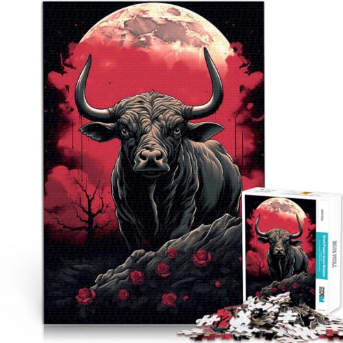 Puzzle für Erwachsene mit 1000 Teilen Lernspiele Heimdekoration Der Stier und der Mond Lernspiel für Geburtstag, Weihnachten75x50cm Puzzle für Erwachsene mit 1000 Teilen Lernspiele Heimdekoration Der Stier und der Mond Lernspiel für Geburtstag, Weihnachten75x50cm von AITEXI