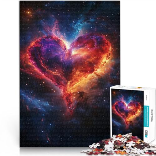 Puzzle für Erwachsene mit 2000 Teilen Lernspiele Heimdekoration Kosmischer Herznebel Lernspiel für Geburtstag, Weihnachten70x100cm von AITEXI