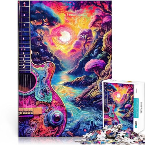 Puzzle für Erwachsene mit 1000 Teilen Quizspiel Psychedelische Gitarren-Fantasielandschaft Geburtstagsgeschenk, Geschenke38x26cm Puzzle für Erwachsene mit 1000 Teilen Quizspiel Psychedelische Gitarren-Fantasielandschaft Geburtstagsgeschenk, Geschenke38x26cm von AITEXI