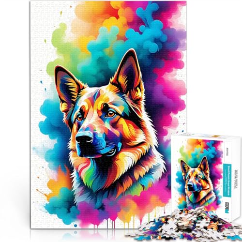Puzzle für Erwachsene mit 1000 Teilen Spiele Spielzeug Geschenk Geometrische Farbe Lernspiel für Geburtstag, Weihnachten75x50cm von AITEXI