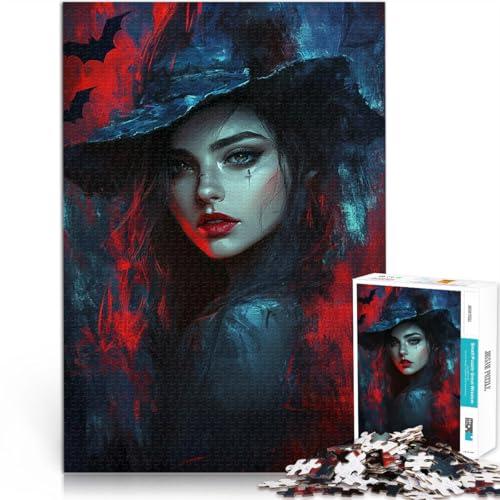 Puzzle für Erwachsene mit 1000 Teilen Spiele Spielzeug Geschenk Vampirfledermaus Mensch einzigartiges Herausforderungsspiel52x38cm von AITEXI
