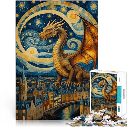 Puzzle für Erwachsene mit 2000 Teilen Spielzeug-Intellektuelles Spiel Drache über Stadtbild Lernspiel für Geburtstag, Weihnachten70x100cm Puzzle für Erwachsene mit 2000 Teilen Spielzeug-Intellektuelles Spiel Drache über Stadtbild Lernspiel für Geburtstag, Weihnachten70x100cm von AITEXI