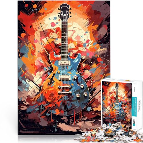 Puzzle für Erwachsene mit 1000 Teilen Spielzeug Lernspiele Stressabbau E-Gitarre Aquarell Geeignet für die Schreibtischdekoration52x38cm Puzzle für Erwachsene mit 1000 Teilen Spielzeug Lernspiele Stressabbau E-Gitarre Aquarell Geeignet für die Schreibtischdekoration52x38cm von AITEXI