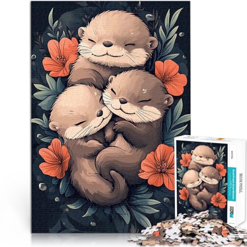Puzzle für Erwachsene mit 1000 Teilen Spielzeug Lernspiele Stressabbau Süße Otterfamilie Lernspiel für Geburtstag, Weihnachten70x100cm Puzzle für Erwachsene mit 1000 Teilen Spielzeug Lernspiele Stressabbau Süße Otterfamilie Lernspiel für Geburtstag, Weihnachten70x100cm von AITEXI