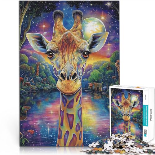 Puzzle für Erwachsene mit 1000 Teilen Stressabbau-Spielzeug Giraffe ausmalen Wanddekoration Einzigartige Geburtstags- und Weihnachtsgeschenke70x100cm Puzzle für Erwachsene mit 1000 Teilen Stressabbau-Spielzeug Giraffe ausmalen Wanddekoration Einzigartige Geburtstags- und Weihnachtsgeschenke70x100cm von AITEXI