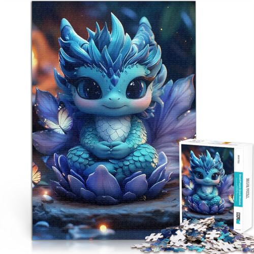 Puzzle für Jugendliche 1000 Teile Analyse und Logik Süße Baby-Drachenfigur mit vollständig ineinander greifenden, zufällig geformten Teilen70x100cm Puzzle für Jugendliche 1000 Teile Analyse und Logik Süße Baby-Drachenfigur mit vollständig ineinander greifenden, zufällig geformten Teilen70x100cm von AITEXI