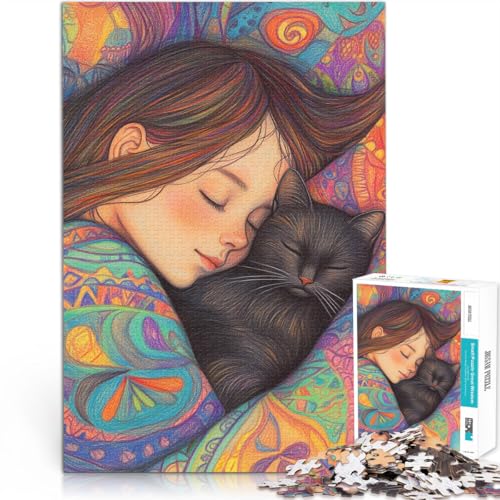 Puzzle für Jugendliche 1000 Teile DIY-Spielzeug Kleines Nickerchen mit süßer Katze Geeignet für die Schreibtischdekoration38x26cm Puzzle für Jugendliche 1000 Teile DIY-Spielzeug Kleines Nickerchen mit süßer Katze Geeignet für die Schreibtischdekoration38x26cm von AITEXI