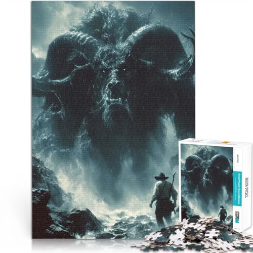 Puzzle für Jugendliche 1000 Teile Dekomprimierendes intellektuelles Lernspielzeug Dämonisches Monster EIN Kunstwerk52x38cm Puzzle für Jugendliche 1000 Teile Dekomprimierendes intellektuelles Lernspielzeug Dämonisches Monster EIN Kunstwerk52x38cm von AITEXI
